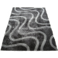 Tapis Shaggy en soie avec design Blading